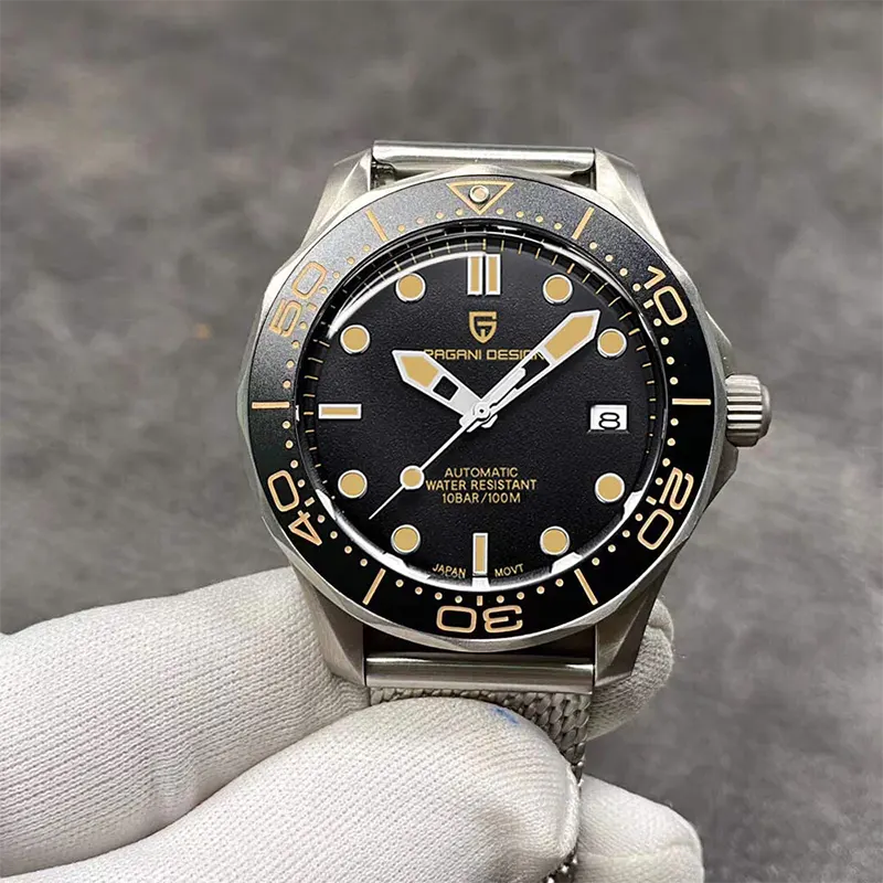 Pagani Design '007' James Bond Seamaster Black Dial Men's Watch-  PD-1667